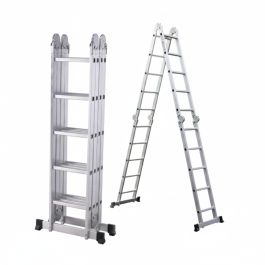 Échelle multifonctions - 4x5 - aluminium - 5,70 m
