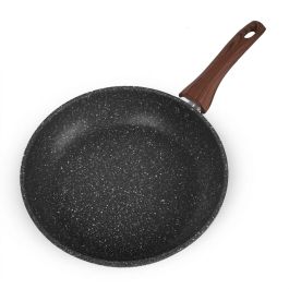 Poêle sauteuse OLINA - Granit - 26 cm - Noir