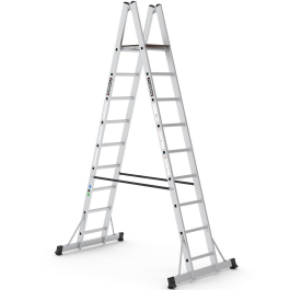 Echelle double a plateforme alu a3 2*8mar =2*3m cag