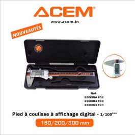 Pied à coulisse à affichage numérique K309N-300mm 280304104 - ACEM