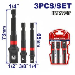 Adaptateur douille choc EMTOP - EBST365A01 - 3 pièces