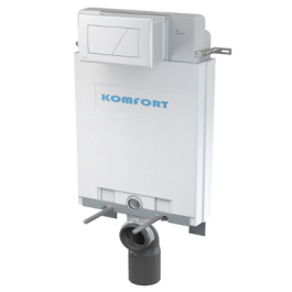 Kit mécanisme de chasse encastrable a100/1000+plaque m270 blanc - KOMFORT