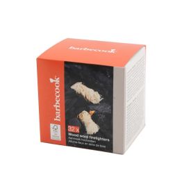 Allume-feu en laine de bois - 32 pièces FSC