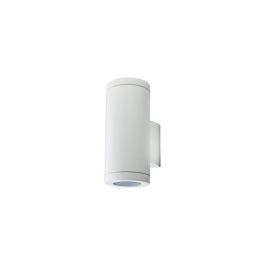 Applique exterieur blanc cylindrique led 2*5w 3000k ip65