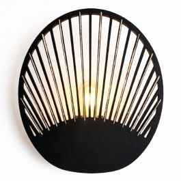 Applique Murale - Bois MDF – 37×33 cm – Noir