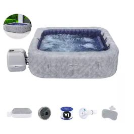 Spa Gonflable Carré - Bestway - Lay-Z-Spa San Francisco HydroJet Pro - 2,3m x 2,3m x 0,71m