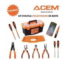 Kit d'outils d’électricien en boite