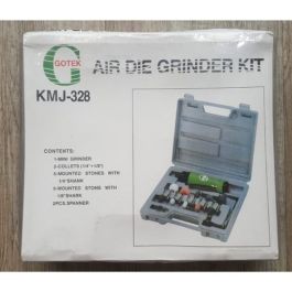 Coffret meuleuse droite pneumatique GOTEK KMJ-328 - 16 pcs