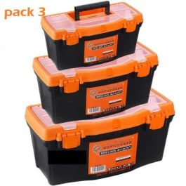 Pack 3 Boites à outils - Caisse de bricolage Plastique