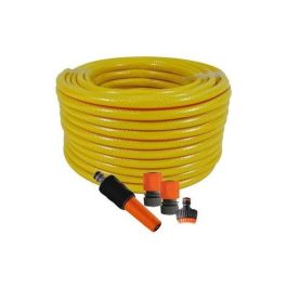 Kit tuyau d'arrosage complet - 15 M JAUNE dim 15mm