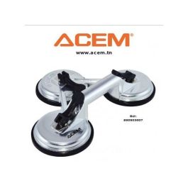 Ventouse triple têtes avec corps en aluminium 150kg