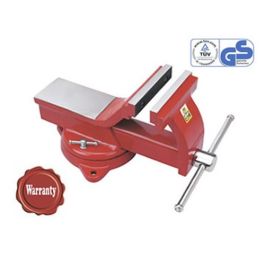 Étau pour atelier et établi travail avec base pivotante ACIER 100 mm GRIPWELL