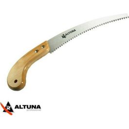 Scie lame courbe manche bois 300mm