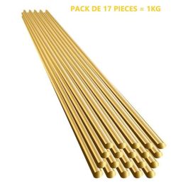 Baguettes de brasure laiton ø3 mm - 1KG (17 pièces)