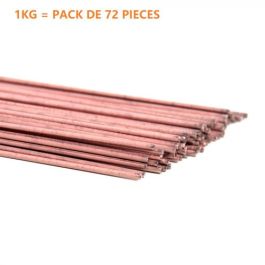 Baguettes de brasage Castolin l. 500mm, ø2 mm - 72 pièces - 1kg