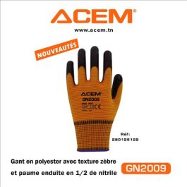 Paire de Gant Nitrile Souple antidérapant gn2009
