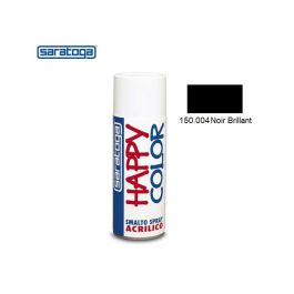 peinture spray happy color noir brillant 004