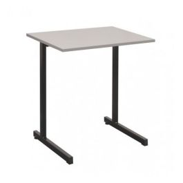Table de Formation 1 Place - Acier/MDF- Noir - HxLxP(74x70x50)cm