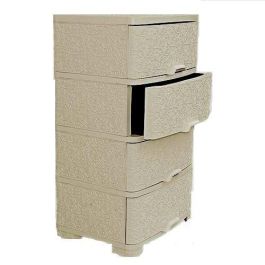 SOTUFAB - Armoire 4 tiroires - dentelle - grège