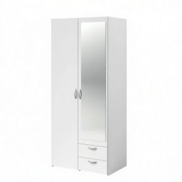 Armoire avec miroir - MDF Stratifié – 180×70×40 cm