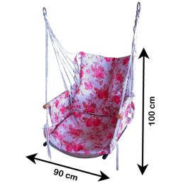 Balançoire hamac Pilsan - 0268 - suspendue - Rose et Blanc