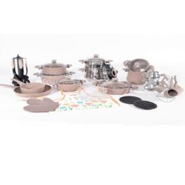 Batterie de cuisine OMS TITOU - 3094B - 38 pièces – granite – Beige