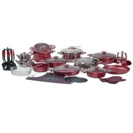 Batterie OMS TITOU 3094-RB2 - 38 pièces - granite - Rouge Bordeaux