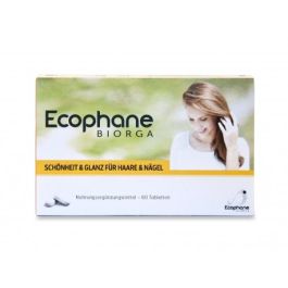 BIORGA Ecophane Complément Alimentaire Cheveux et Ongles 60 Comprimés
