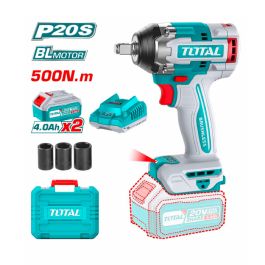 Boulonneuse TOTAL - TIWLI2050 - 20V - 2 Batt 4Ah - 500 N·m