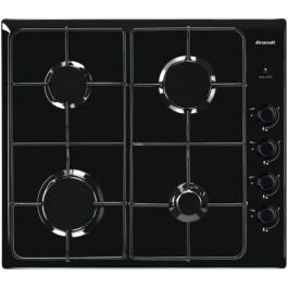 Plaque De Cuisson 4 FEUX 60 CM - Noir- Brandt BPE6400B