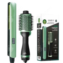 Brosse soufflante INN PASSIONOVA - 1000W - 3/5 réglages LED - Vert