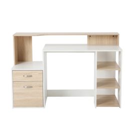 Bureau avec tiroirs et armoire - 140x55x92 cm - MDF