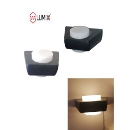 Applique Murale Noire - Led 8w Lumière Blanc Chaud 3000K