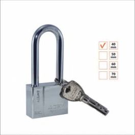 Cadenas Top sécurité carré avec Anse longue CS040L chromée - ACEM