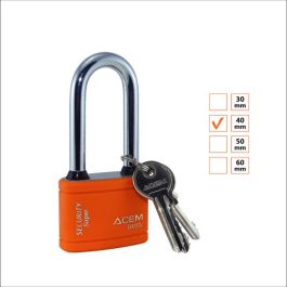 Cadenas anse longue ACEM - 40 mm - plastique - Orange