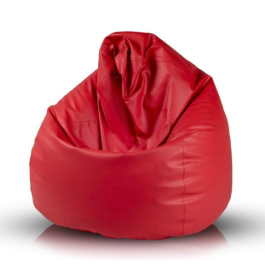 Pouf Poire Géant - Dimensions: L*L*H = 90cm x 120cm-Rouge