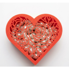 Boîte cadeau en forme de cœur