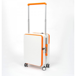 Valise cabine TITOU 20" - TSA - USB - Blanc Orange - 40x25x58 cm