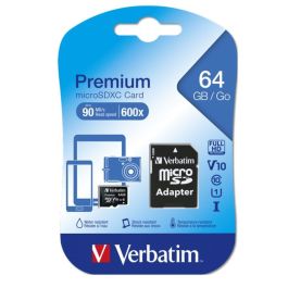Carte Mémoire Verbatim - Micro SDHC - 64Go Class 10