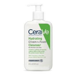 CeraVe Crème Moussante Hydratante Peau Sèche - Nettoyant Visage
