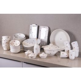 Service à Table cerise– Céramique – 35Pièces