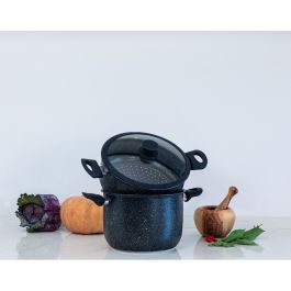 Lot de 3 piéces Couscoussier 6 litres - Noir - OSCAR GOLD