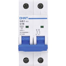 DISJONCTEUR NB1-63 2P C16 6KA CHINT