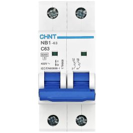 DISJONCTEUR NB1-63 2P C25 6KA CHINT