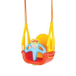 Chaise balançoire bébé Pilsan - 06-118 - 3 en 1 - Rouge et Jaune