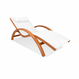 Chaise Longue de Jardin MANILA - Bois de Mélèze