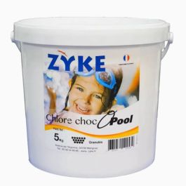 Chlore choc granulé stabilise Zyke 63% - 5KG