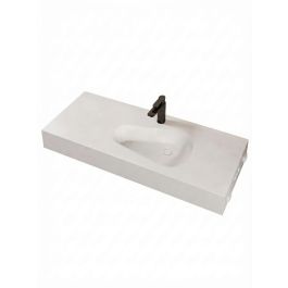 Plan Vasque Double Corian Chopin - 140x45x15 cm