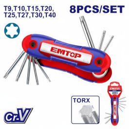 Jeu De 8 Clés Thorx Emtop Ehky4083