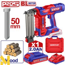 Cloueur EMTOP - ELBNLI5008 - 20 V - 1 x 2Ah 